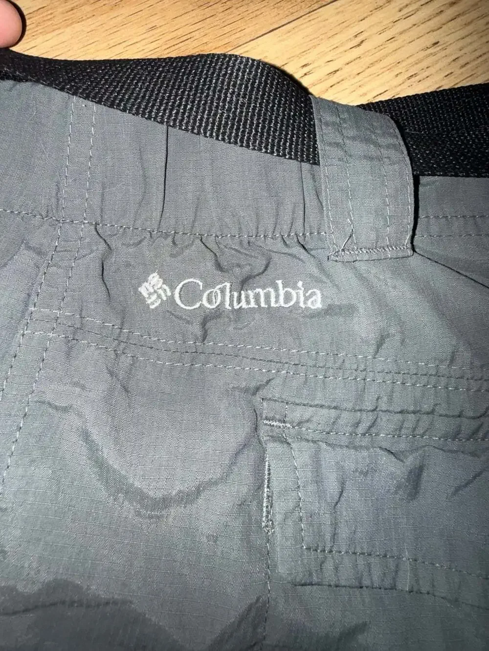 Men's Gray Cargo Shorts with Belt